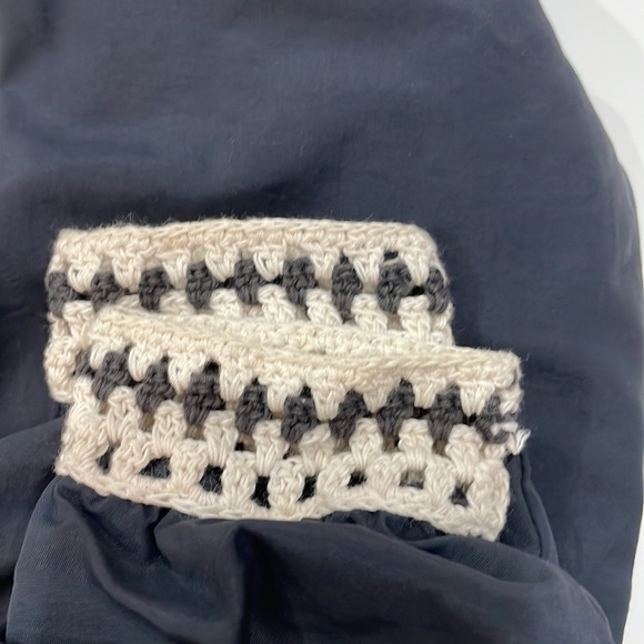 Free People Crochet insert light weight bomber cropped jacket - Picture 15 of 15